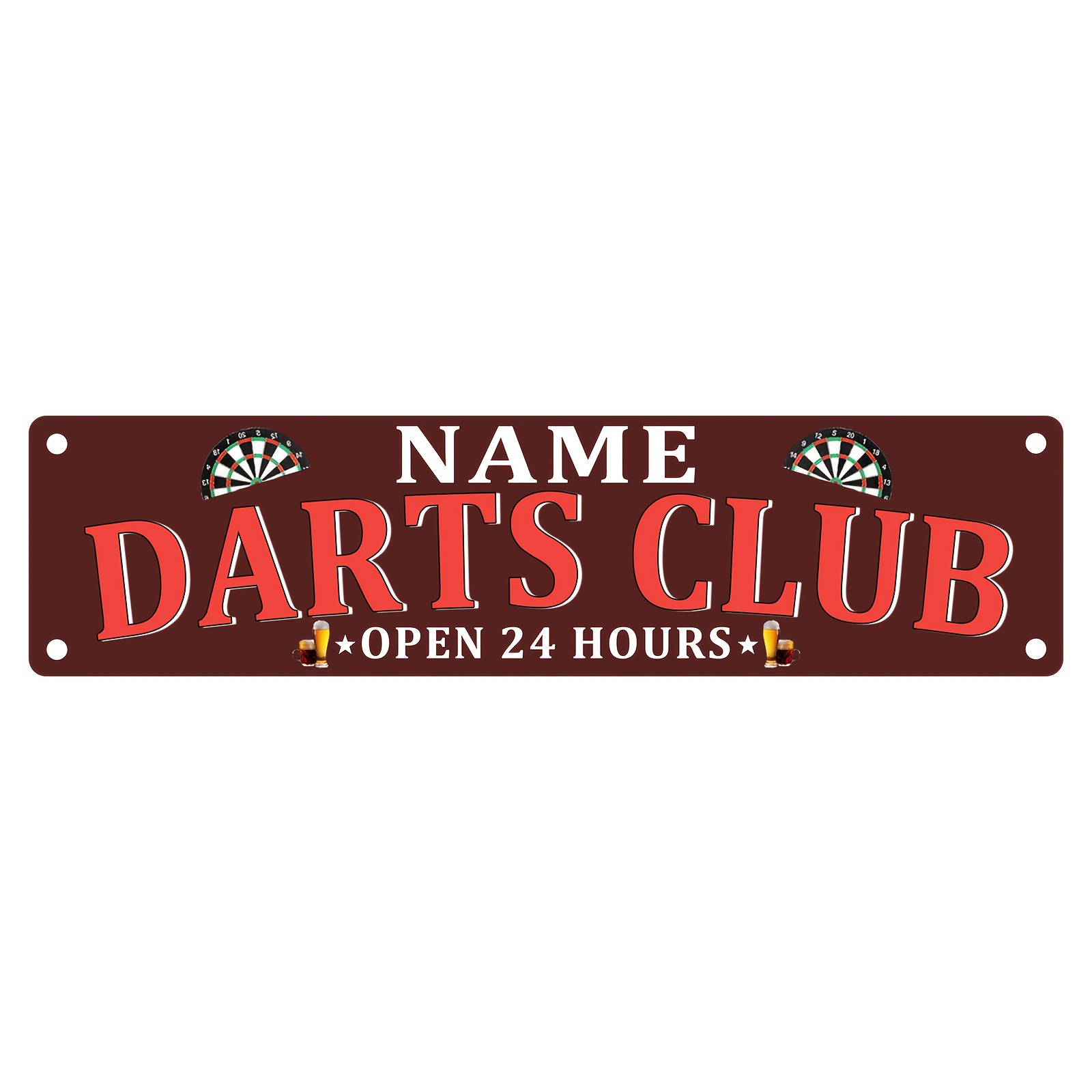TEMU Customized Aluminum Sign For Personalized , Custom Door Signs For Dart Clubs, , Bar Gifts, Garage Metal Signs, Personalized Gifts, Measuring