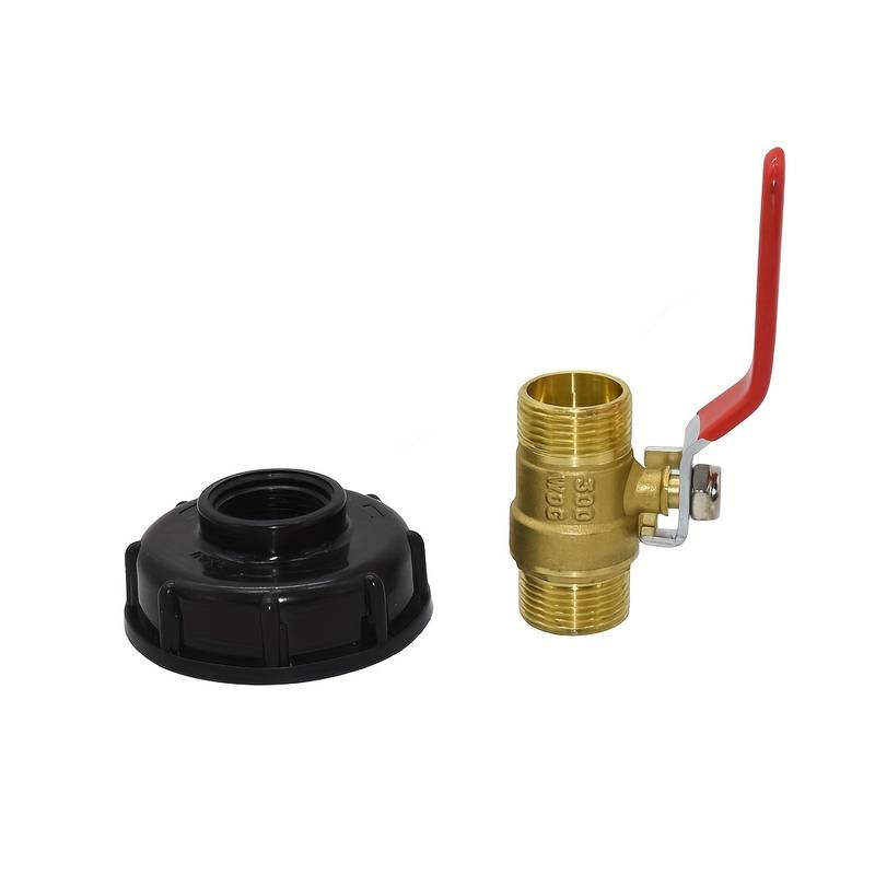 MACHSWON Adattatore Per Tubo Da 60mm A 38mm Per Serbatoio IBC 1000L, Connettore A Innesto Per Valvola A Sfera