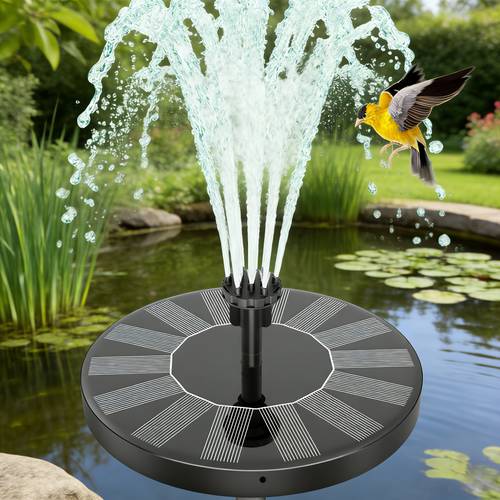 1 8 2 8w solar fountain pump water pump for bird bath 6 nozzles 4 ipx8 floating fountain for garden pond pool aquarium