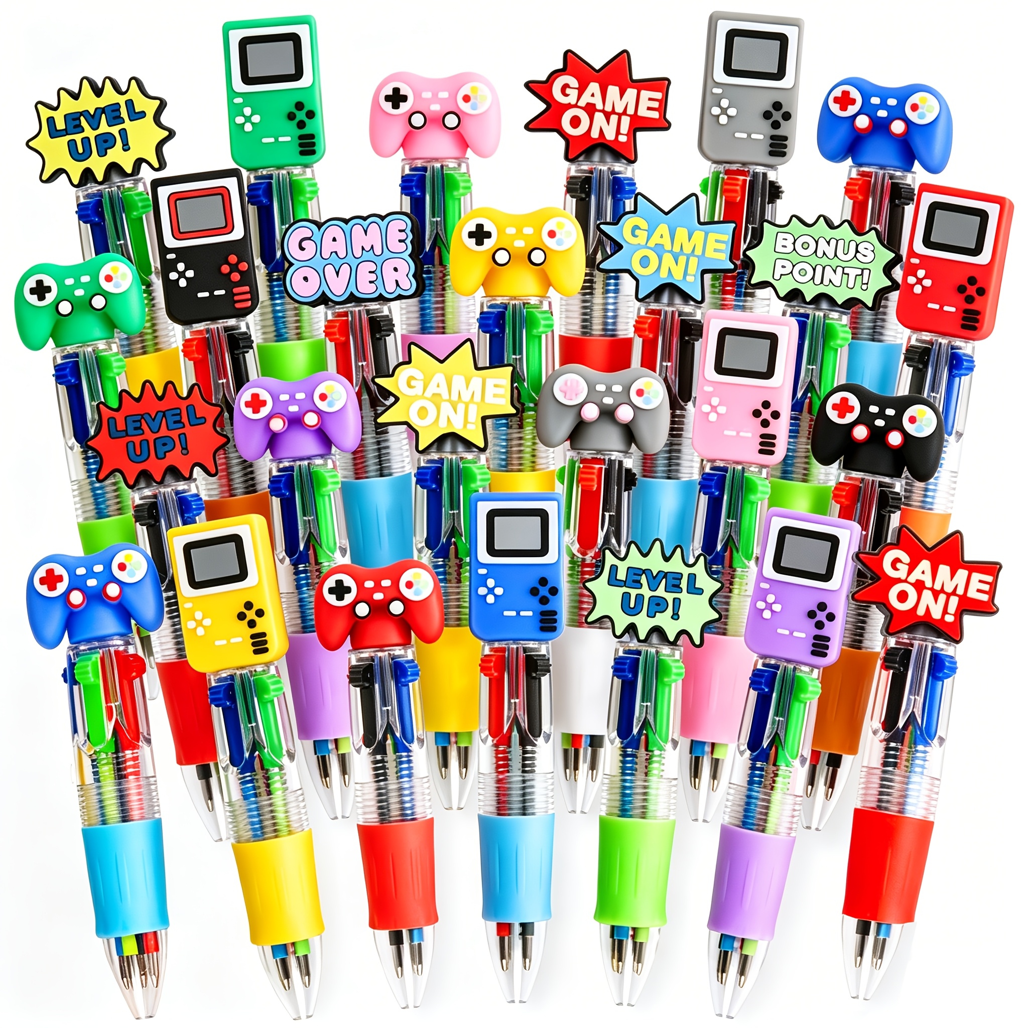 26pcs   themed mini multicolor pens in one random styles 4 in 1 cute pens fun gifts assorted ink kawaii pens for party supplies school supplies