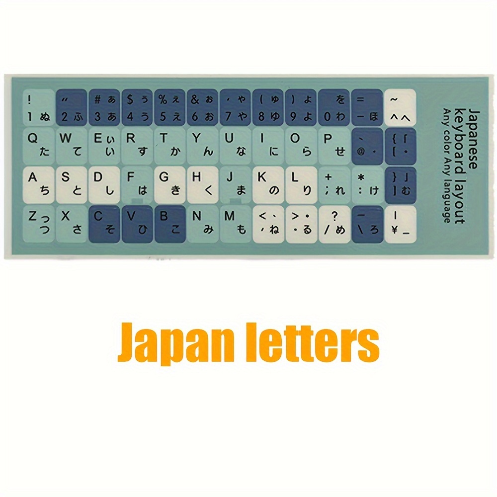 Esmalte programador teclado pegatinas en fondo transparente azul, naranja,  rojo, blanco o amarillo con letras (14 x 14), Rojo