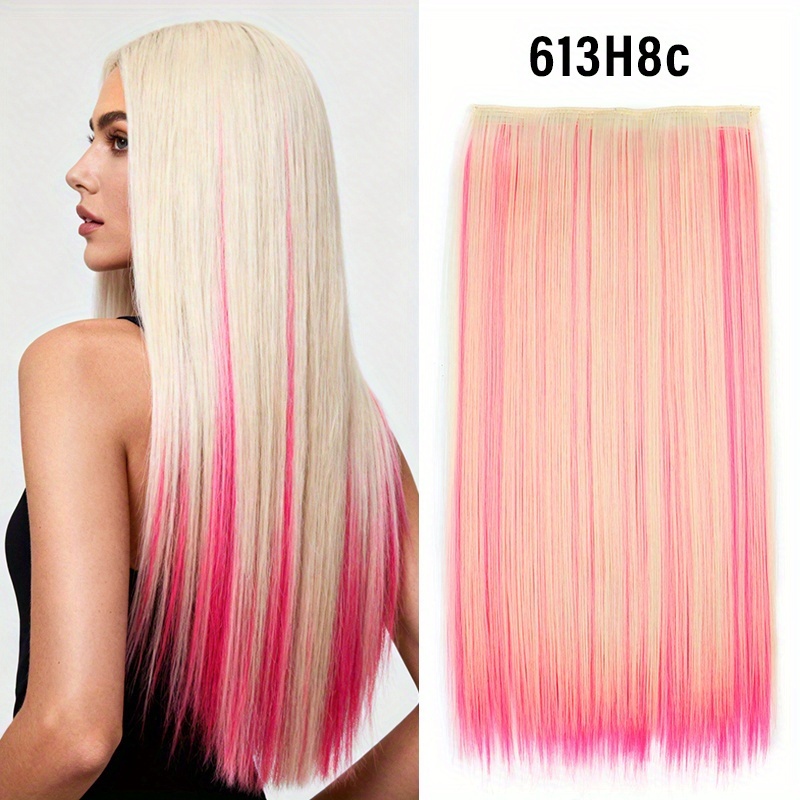 Image of Synthetic Hair Extension | Fantasy Clip-in Hair - Straight Extension For Halloween & Christmas | 5-