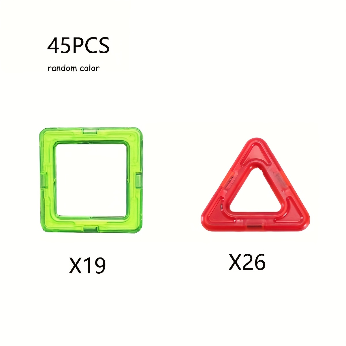45/72pcs Magnetic Block Magnet Toy, Loose Piece Assembly Toy, Three-dimensional Puzzle, Magnetic Block, Male And Female Birthday Gift, Toy, Christmas Gift, Random Color