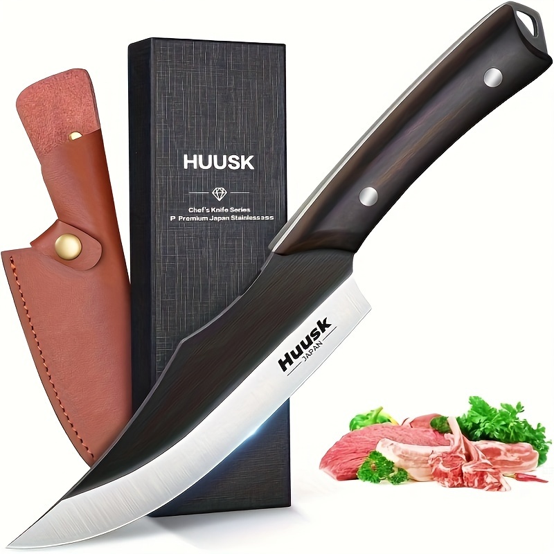 

Butcher Knife For Meat Cutting, Japanese Boning Knife Meat Cleaver Knife With Sheath, Japan Chef Knife For Kitchen And Outdoor, Thanksgiving Christmas Gift For Dad