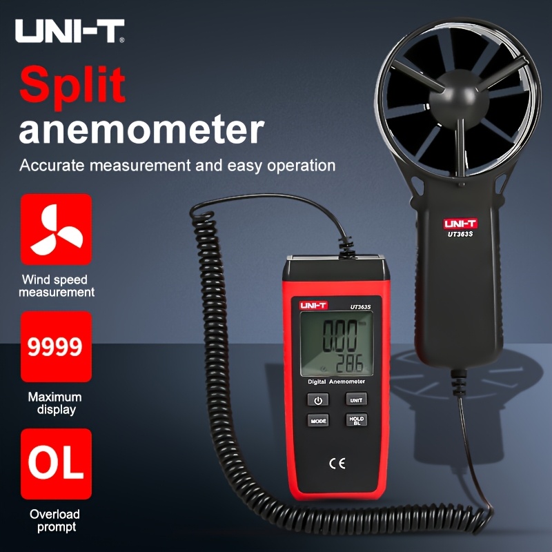 Windmesser Windmessgerät Bluetooth Anemometer UNI-T UT363BT Digital ...