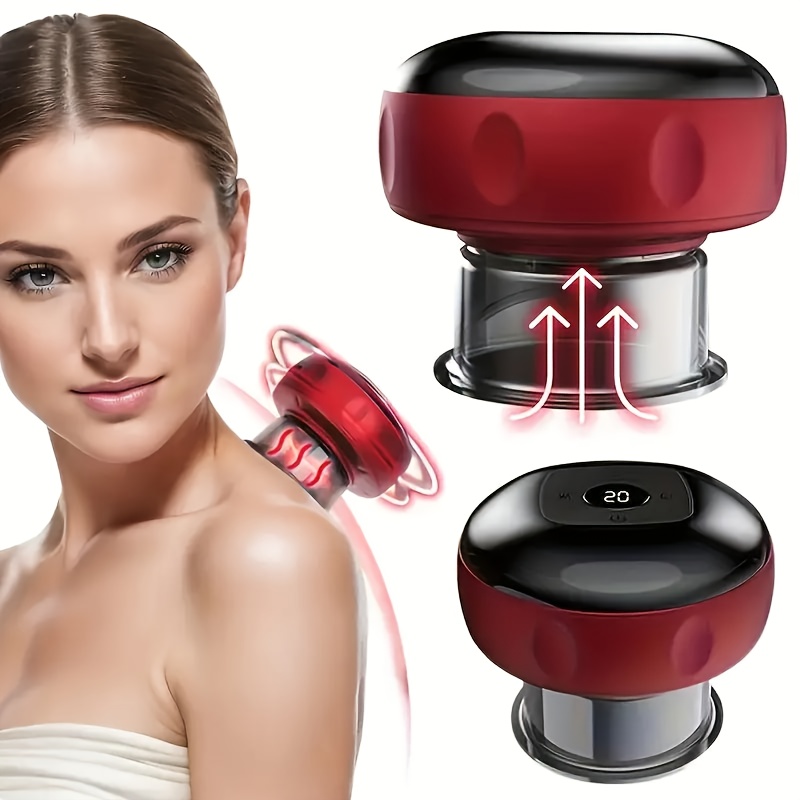Electric Cupping Set, Multiple   Smart Vacuum Relaxation,   Temperature Adjustment Home Large Suction Cupping Machine, Suitable for Back, Legs, Shoulders,  