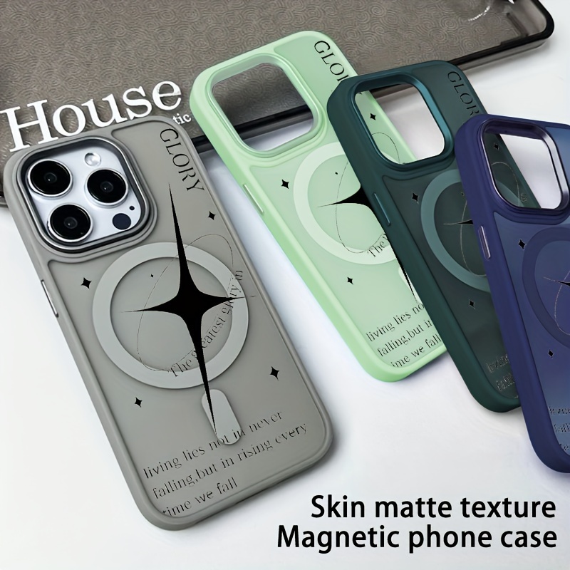 

Magnetic Shockproof Case For Pro Max, 15, 14, 13, 12 11 Plus. Magsafe Compatible, Protective Cover