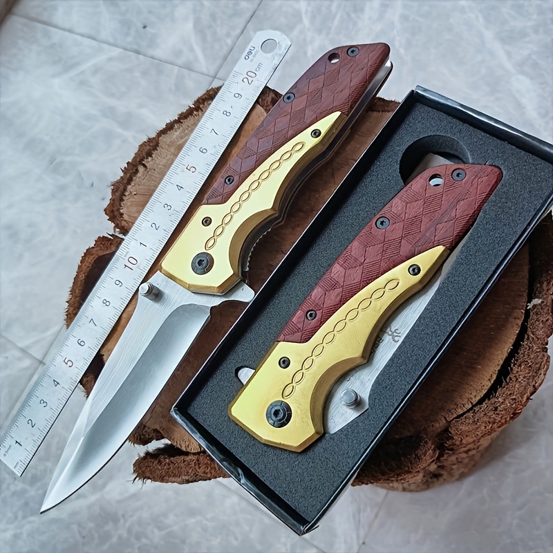 

Stainless Steel High Hardness Folding Knife, Outdoor Fruit Knife, Fishing Knife, Camping Portable Sharp Folding Knife