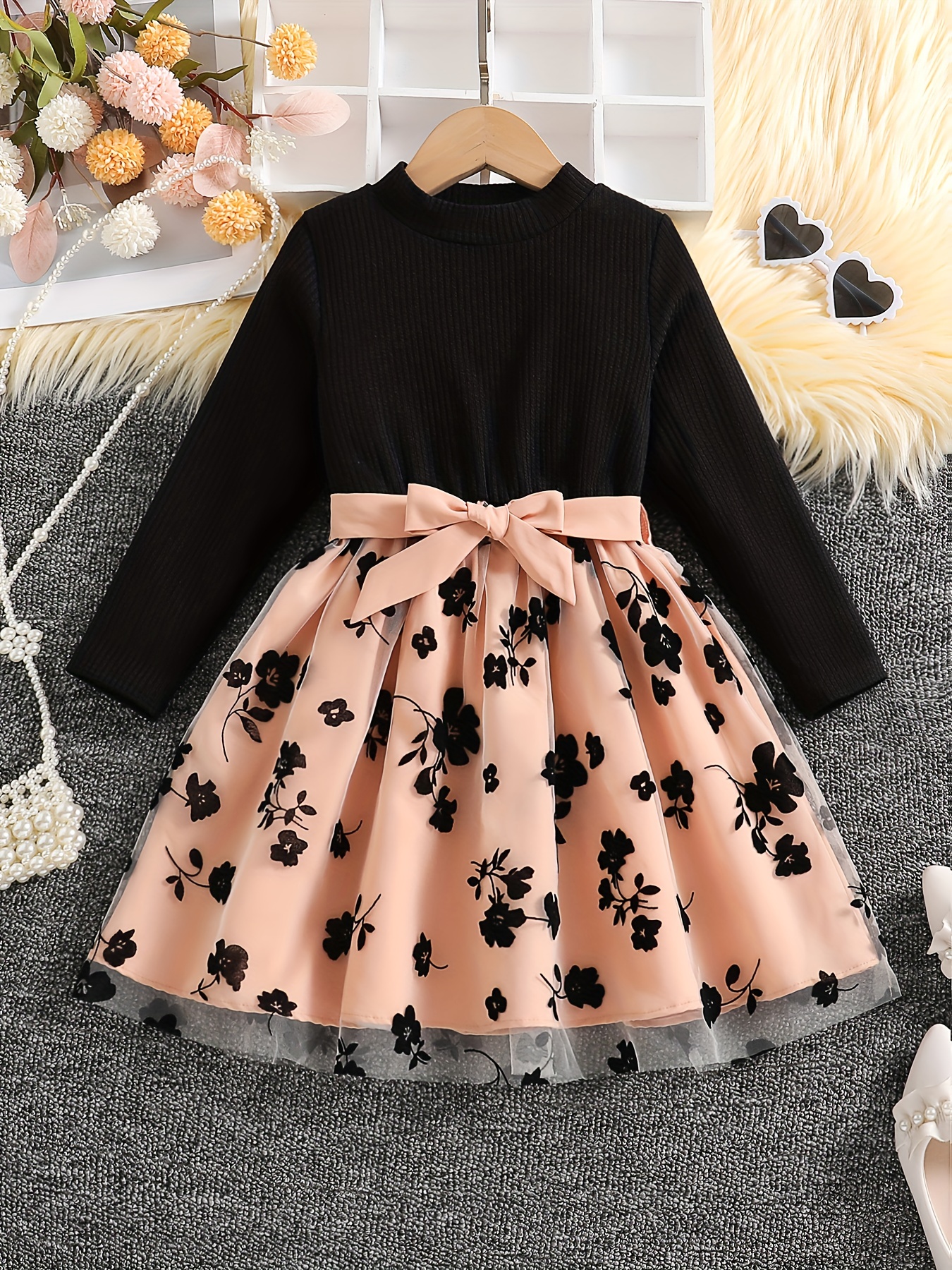 spring autumn dresses little girls a fashionable elegant - Temu United Arab  Emirates