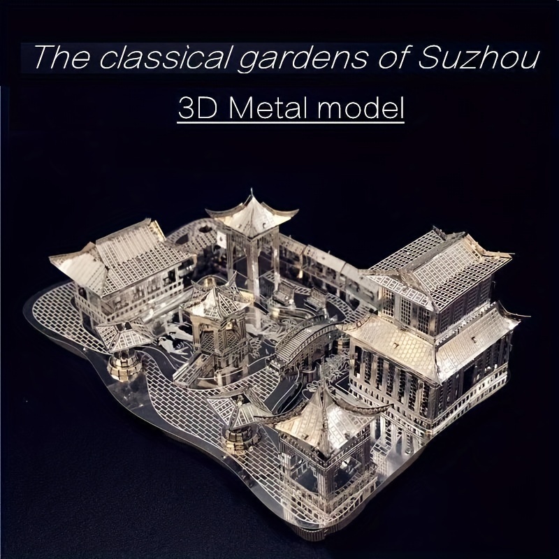 

3d Metal Puzzle Model, Diy Puzzle Assembly Model Series, Suzhou Garden Model, Christmas Gift!