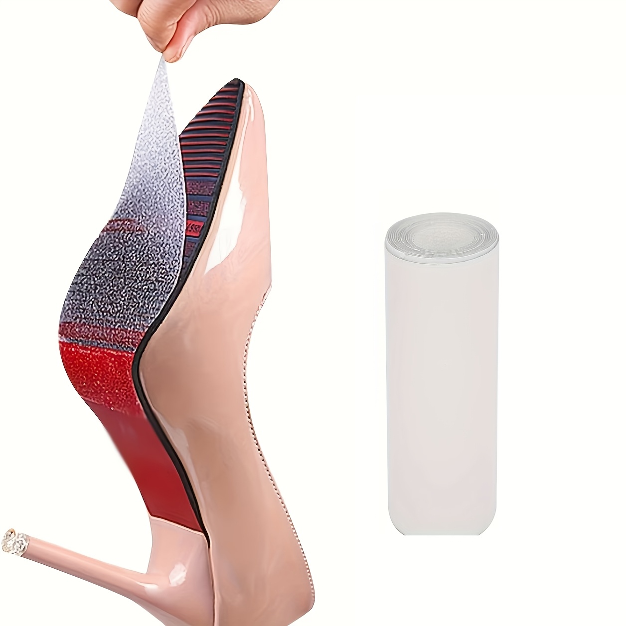 E-shop 1 Rolle High Heel Schuhsohle Anti-Rutsch-Pad, Geräuschreduzierung und zuschneidbarer Sohlen-Schutz-Aufkleber, verschleißfester selbstklebender