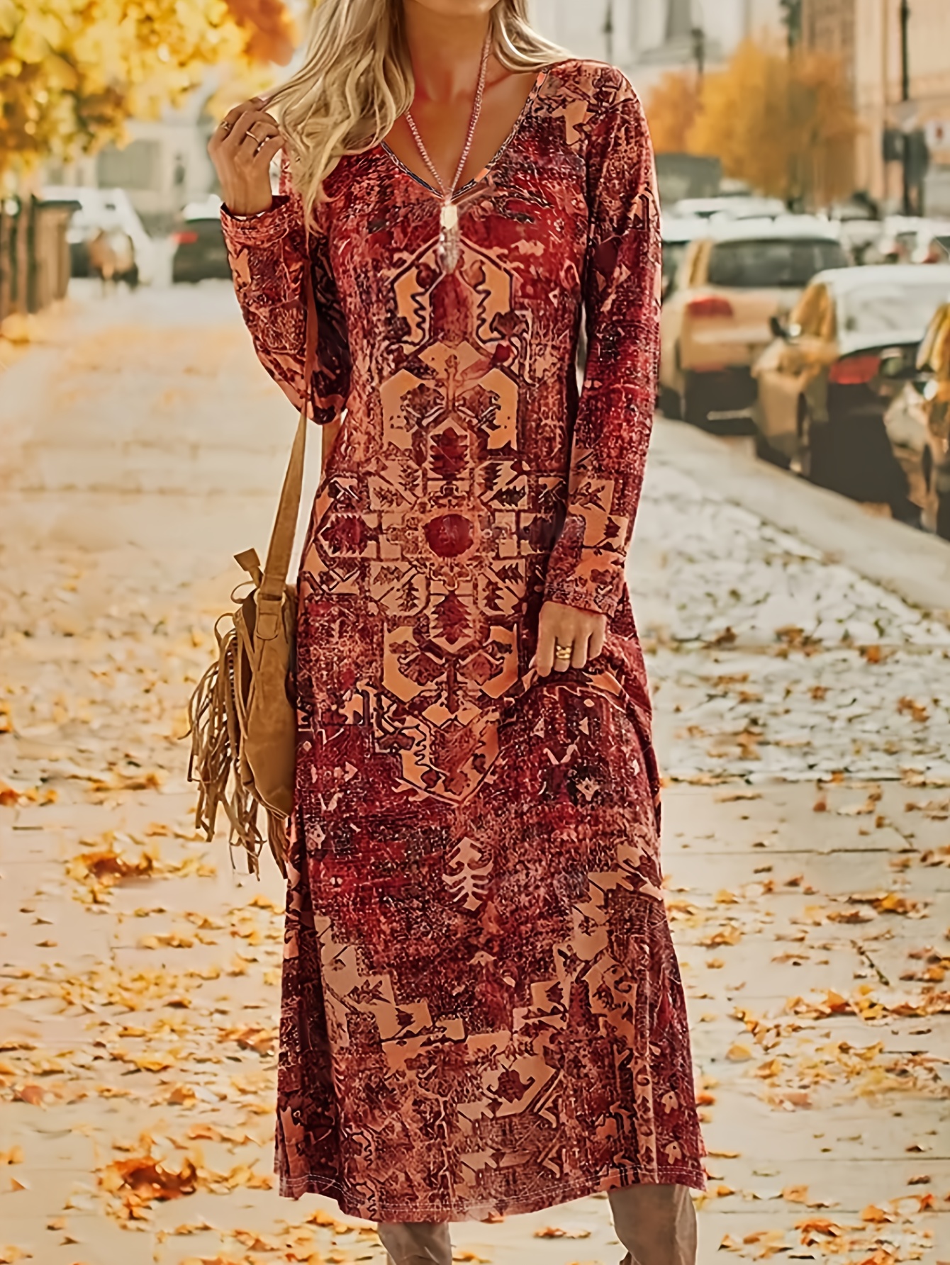 green emerald velvet dress PRETTYGARDEN Women's Fall Wedding Guest Dresses Boho Floral Long Sleev