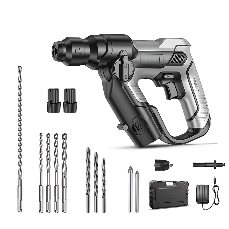 TEMU Hammer Drill. Cordless Hammer Drill. Cordless Hammer Drill. Equipped With A Brushless Motor. 3 . Electric Hammer. Hammer Drill Mode/hammer