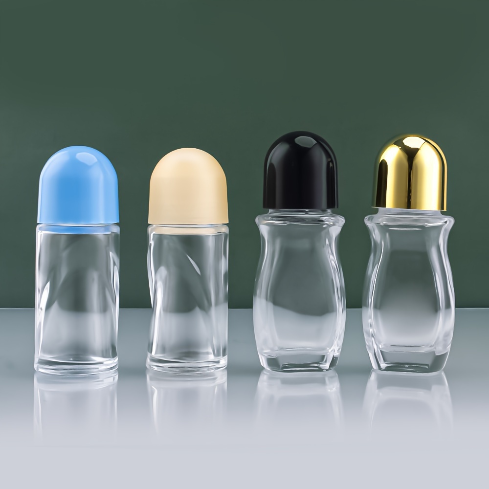 

Glass Roll-on Bottles: 50ml/30ml, Clear, Suitable For Travel, Massage Oils, And Personal Care Products