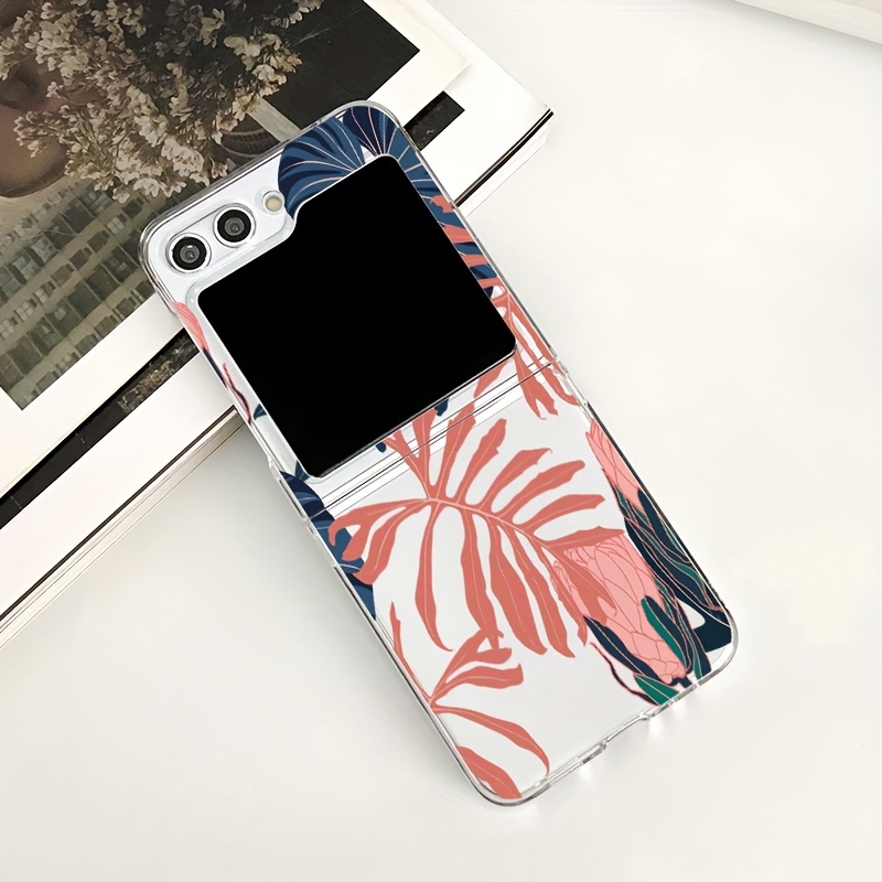 TEMU Phone Case: For Galaxy Z Flip 6 5g / Z Flip 5 Transparent Phone Case, Pc Hard Shockproof And Drop-resistant