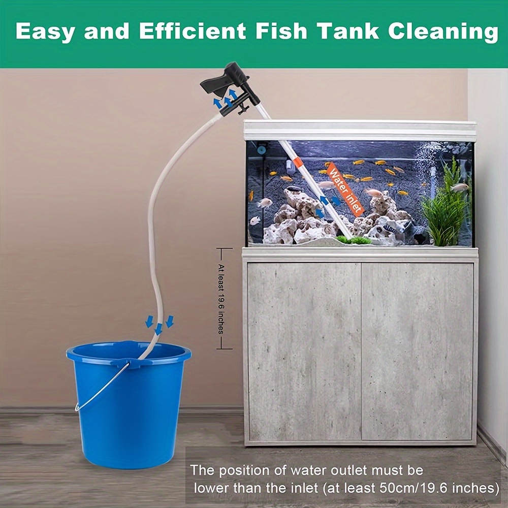 Fish Tank Filter Aquarium Gravel Cleaner Fish Tank Manual Siphon Water  Changer