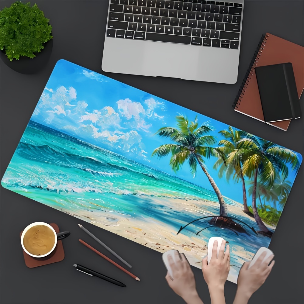 

1pc Mouse Pad, , , , Desk Mat, - , Stitching, For , , Study, Desktop Decor,