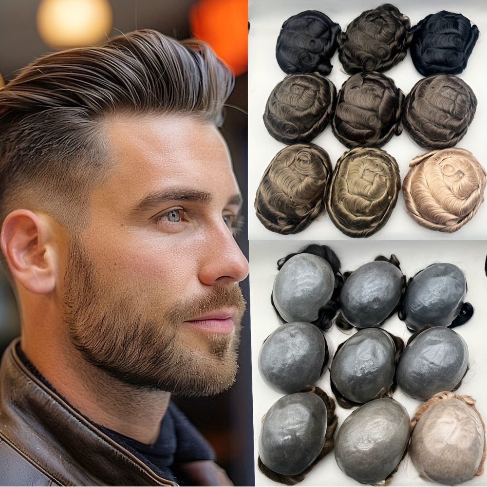 hair toppers for men hair pieces for thinning hair with clips in