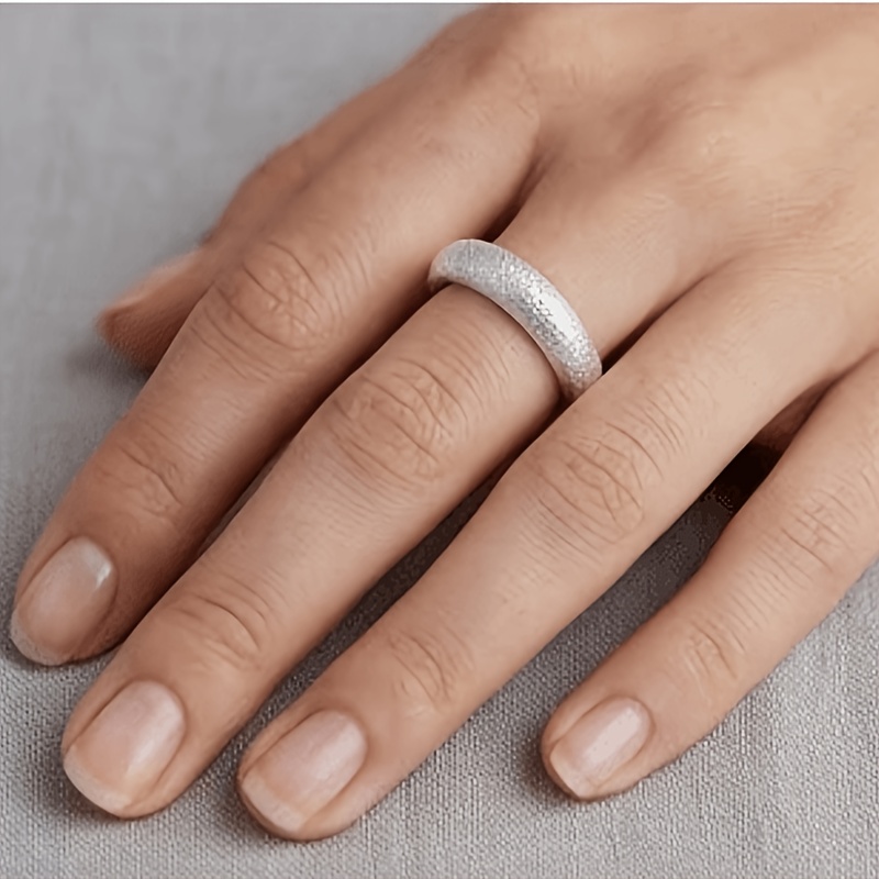 Women's 14K Golden Plated Sandblasted Adjustable Ring