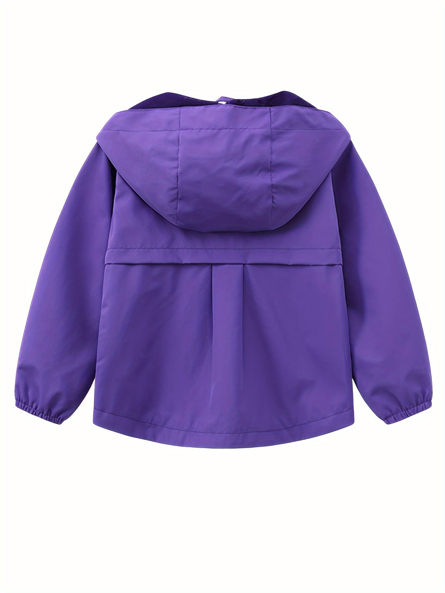 Dark Purple Girls Purple Rain Coat Kids Boys Girls Rain Jacket