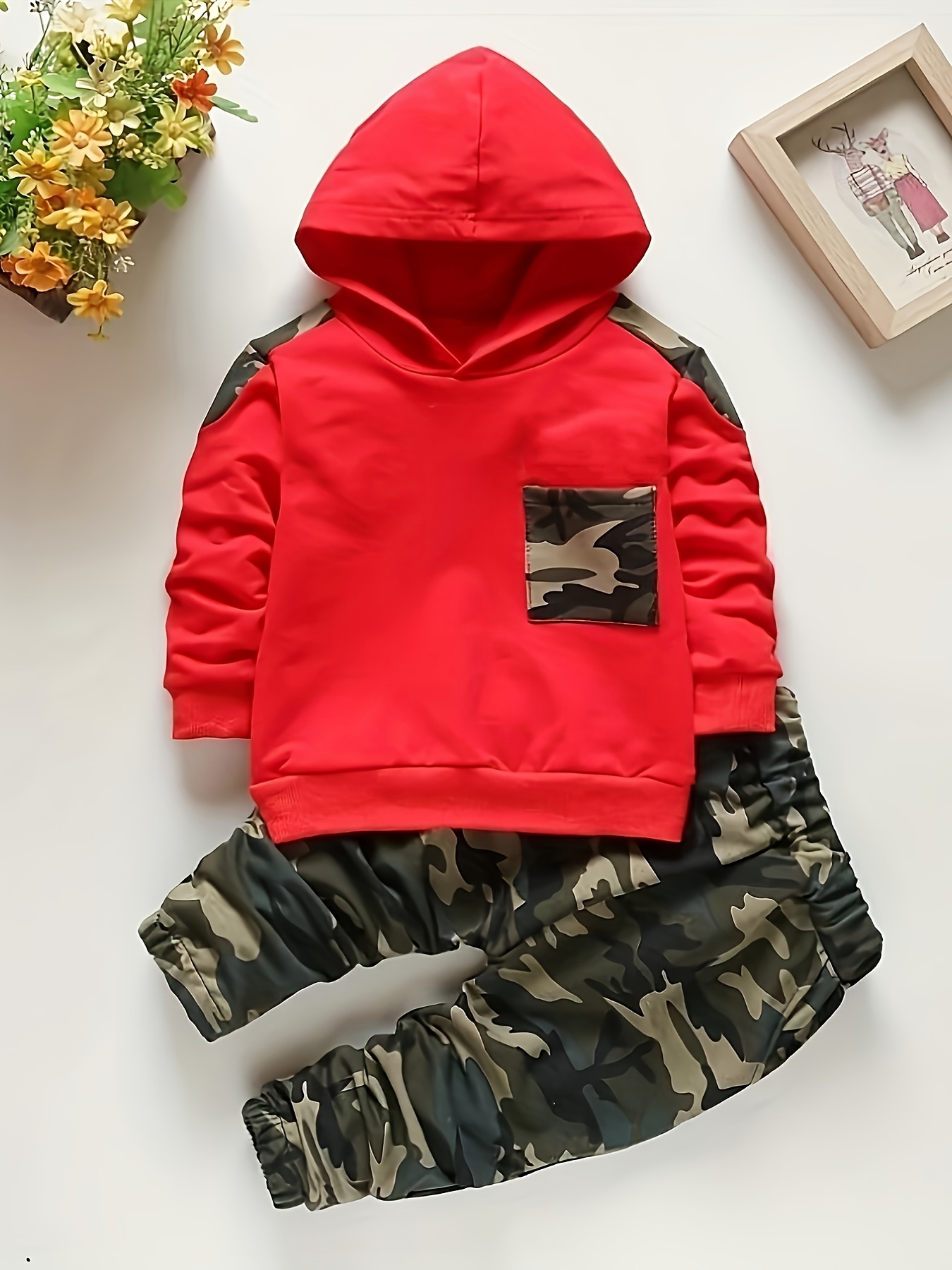 Boys Clothing Sets Spring Autumn Long-sleeved Cotton Tops+casual Jeans 2pcs Clothes Suit, Perfect for Outdoor