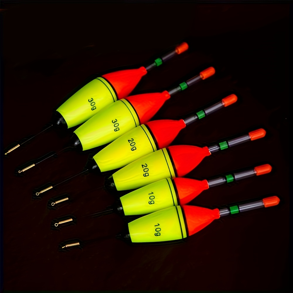 POPAPIE 10 Pièces Flotteur Peche Bouchon Peche Avec Plomb De Peche Bouchon De Peche Ovales Pour Poissons Communs Truites Poisson Blanc Sandre Anguilles (0.6g/0.8g/1.2g/2.5g/3g/4.5g