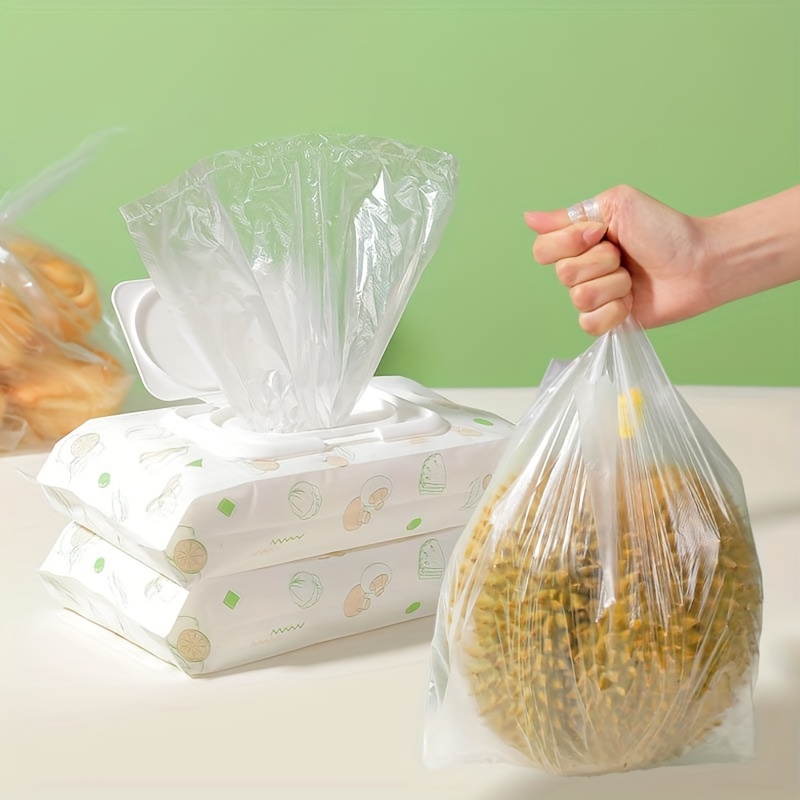 1 Bolsa Mantenimiento Alimentos Frescos Bolsas Plástico Asas