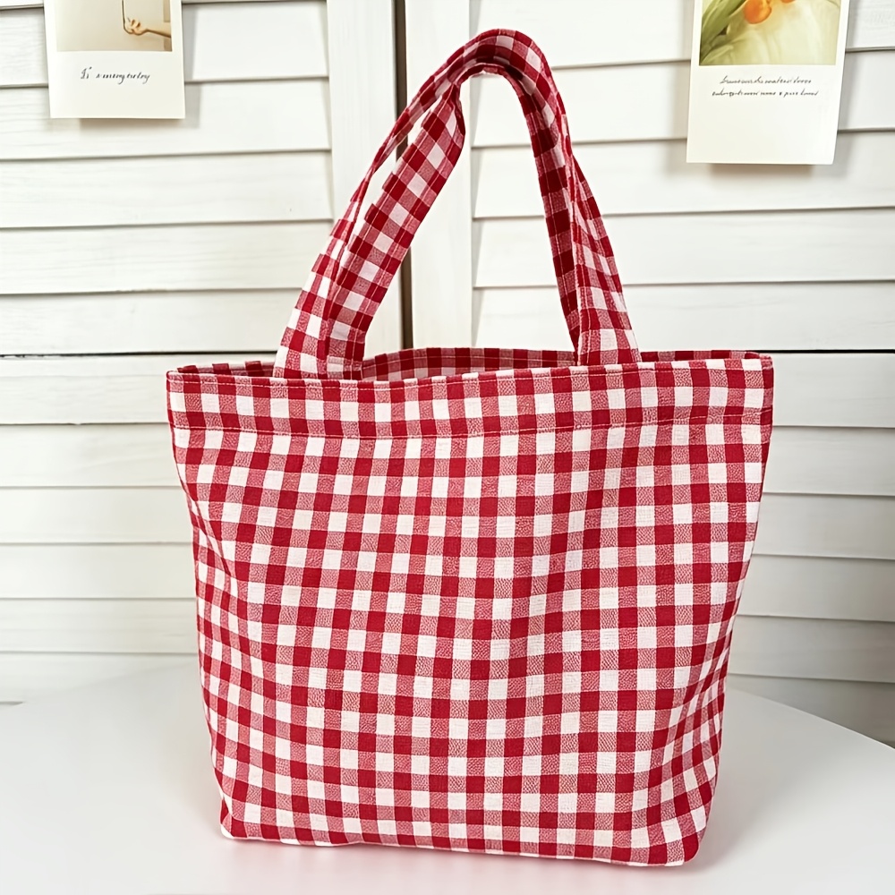 TEMU 1pc/new Large-capacity Student Outing Tote Bag, Simple Large-capacity Fashionable Handbag, Cloth Bag