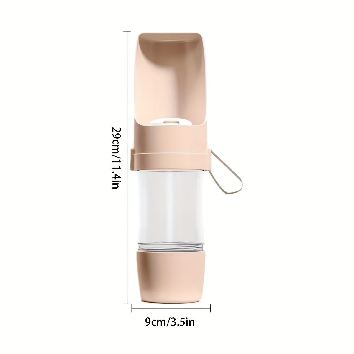 Image of Pet Water Cup Dog Outdoor Travel Drinking Bottle Feeder Portable Dog Water And Food Bowl Supplies, Suitable For Dogs, Cats, And Rabbits - Durable Plastic Material, Perfect For Outdoors