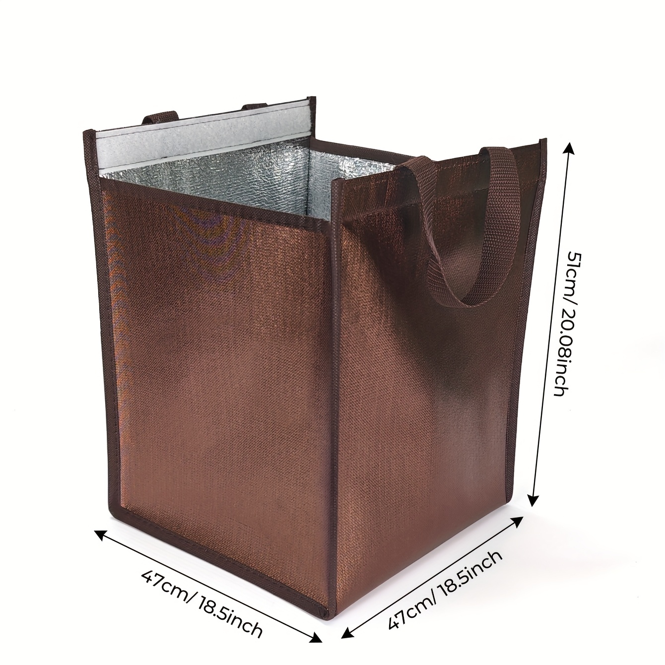 E-shop Kuchen-/Pizza-Isolier-Kühltasche, thermoisolierte Mittagessen-/Picknick-Tragetasche mit Reißverschluss, Essensliefertasche, Kühltasche