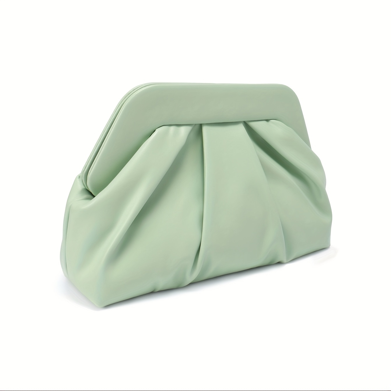 Image of 2025 Trendy Women's Faux Leather Clutch Bag - Soft Matte Texture, Large Capacity Evening Party Purse, Elegant Dressy Handbag For Wedding, Prom, Birthday Gift ()