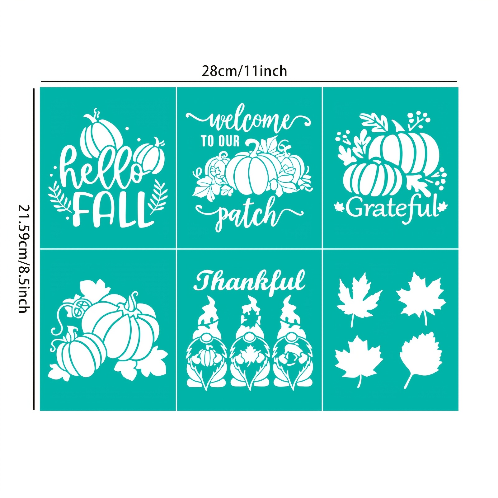 Reusable Printing Stencils Set for Canvas and Home Decor