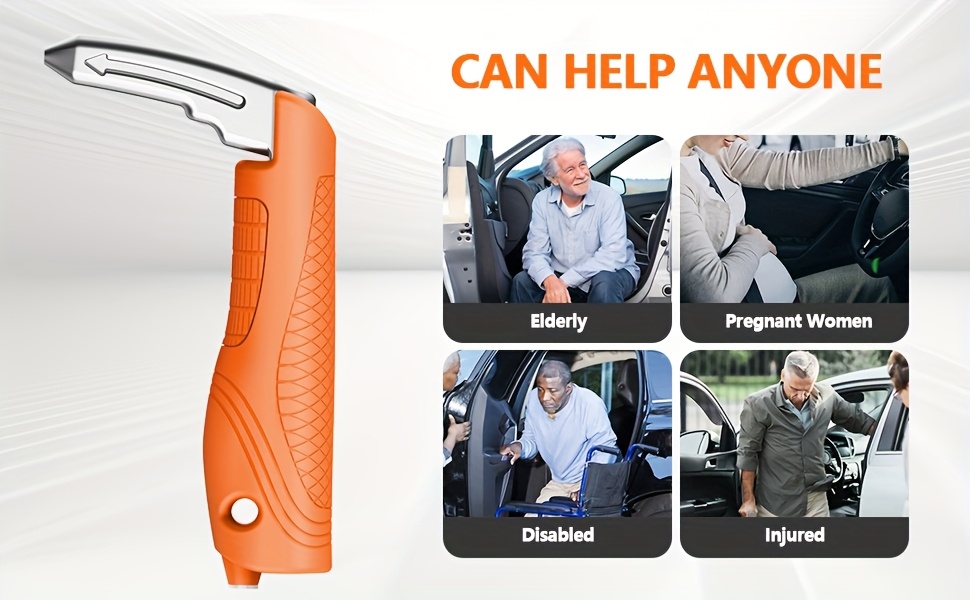 Multifunctional Car Handle Assistant for Elders & Disabled, 3-in-1 Automotive Door Support Handle, Senior Friendly Car Door Lever