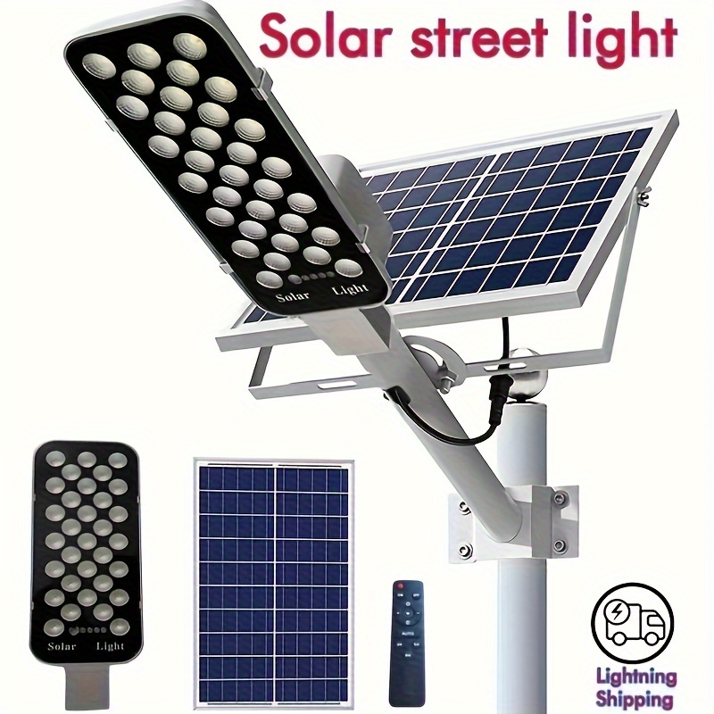 

1pc Newest Outdoor Powerful Solar Light, Solar Street Light For Sunlight Light Garden Garage Terrace House Remote Control