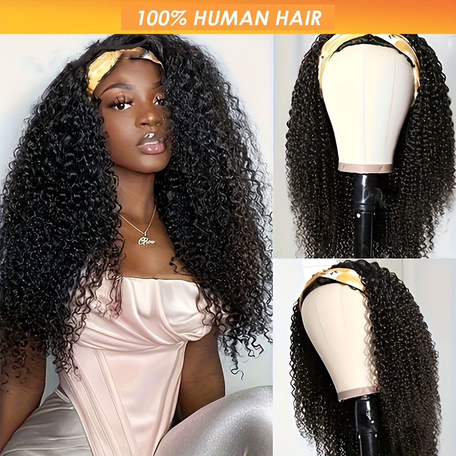 Afro * Human Hair Wigs 6 Inch Short Fluffy Curly Human Hair Wigs For Women  Glueless Full Machine Made Non Lace Wigs