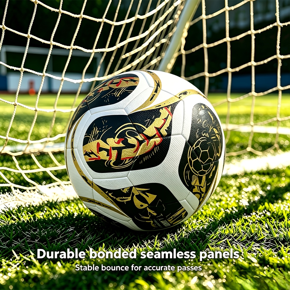 TEMU Professional Standard Size 5 Soccer Ball, Indoor Ball, Inflated And Suitable For Backyards, Parks, , Adult , Unisex, High Elasticity,