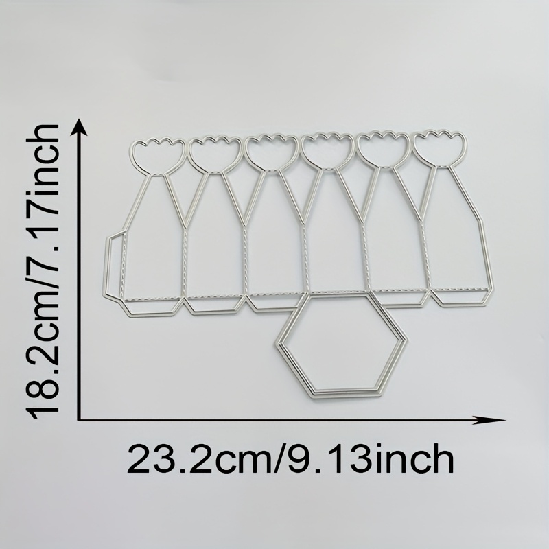 Image of A Metal Cutting Die Template For A Flower Box, Suitable For And Paper Cards
