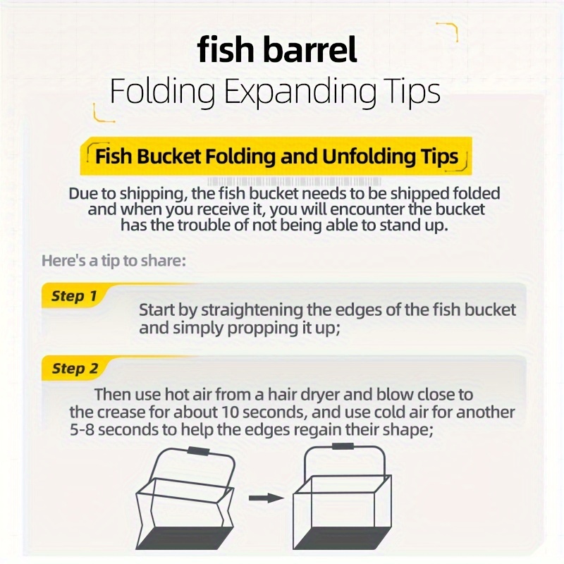 Transparent Fishing Bucket Foldable Multifunctional Live - Temu