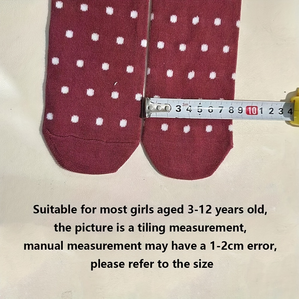 Girl's Bowknot Solid Cute Animal Pattern Knee High Socks, Breathable Comfy Long Stockings, Children's Trendy Socks Daily Wear
