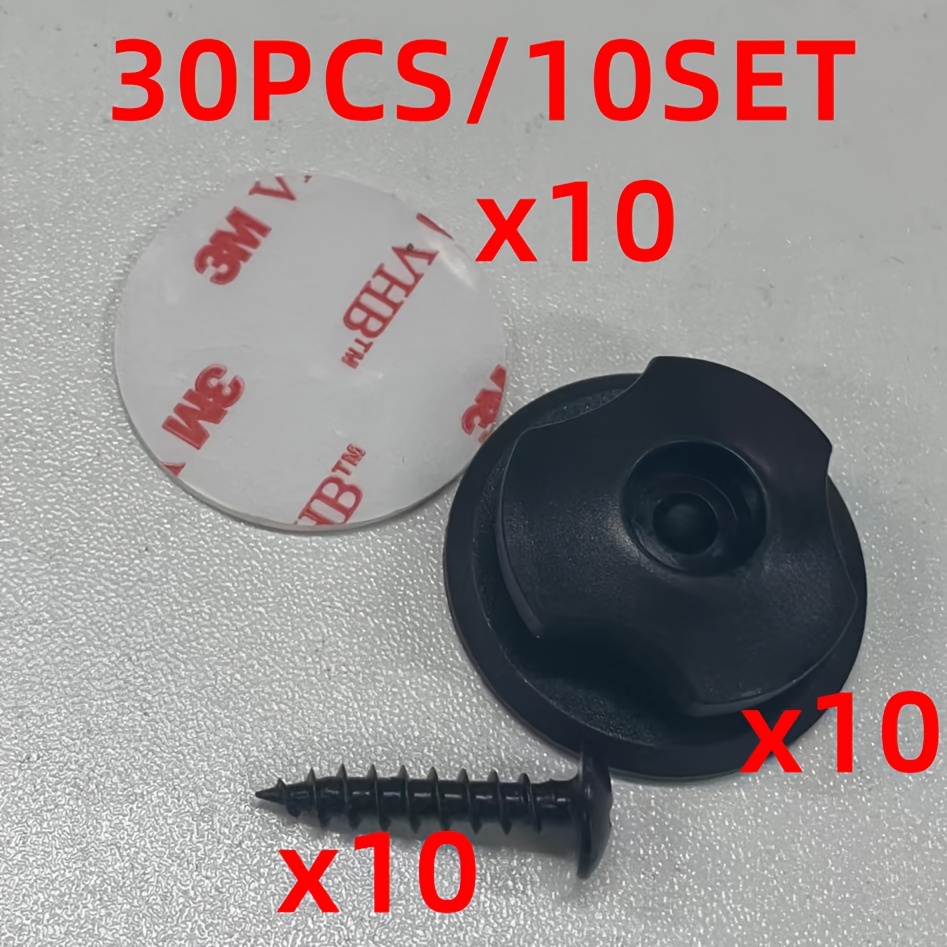 E-shop 30-tlg. Hochleistungs-Plane-Klemmen-Set mit Schrauben Klebepads, wasserdichte Befestigungsanker, Plane-Haken für Anhänger,