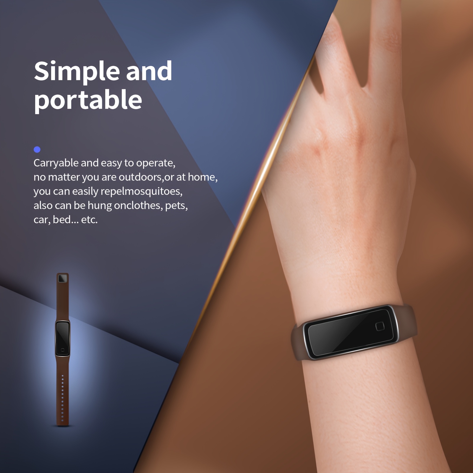 Zegarek i Opaska z Odstraszaczem Komarów - Elektroniczny Odstraszacz Owadów z Ochroną UV, Silikonowy Pasek dla Mężczyzn i Kobiet, Sporty na Świeżym Powietrzu, Turystyka, Kemping - Wysokiej Jakości Nietoksyczny Zabójca Komarów, Letni Sprzęt Outdoorowy | Akcesoria Outdoorowe | Wytrzymałe Urządzenie Elektroniczne