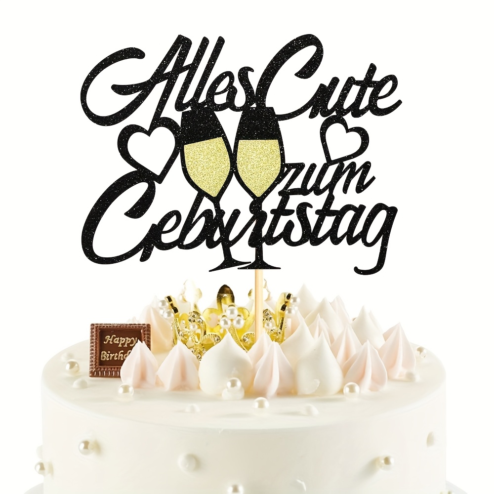 1pc Birthday Cake Decoration Happy Birthday Cake Topper Happy Birthday Cake Topper Years Cake Decoration For Birthday Cake Decoration Supplies