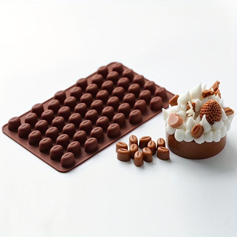 

Silicone Coffee Bean Chocolate Mold Set, 2pcs Mini Non-stick Bakeware For Candies, , Cake Decoration, Uncharged - Includes 1pc Random Color 5ml Dropper