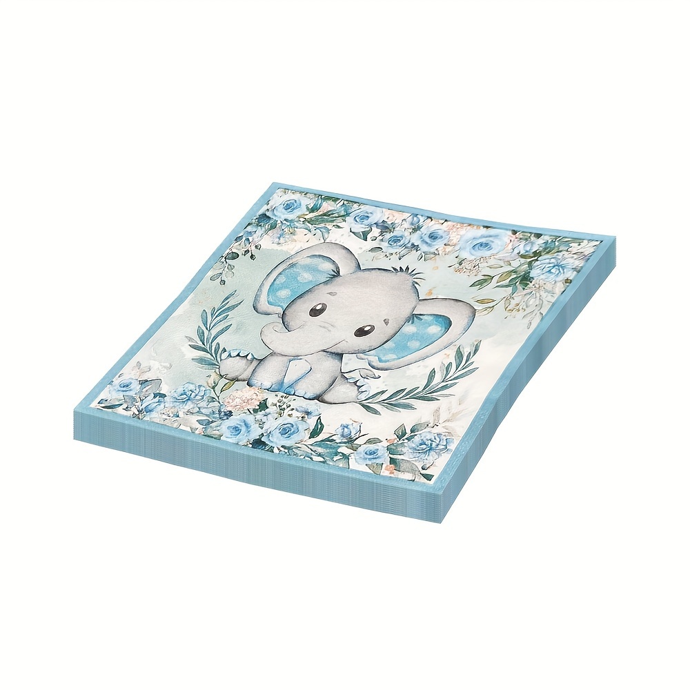 Image of 20pcs Paper Napkins, Disposable Decorative Tissues For Party And Restaurant, 13x13 Inch - Non-food Contact Use