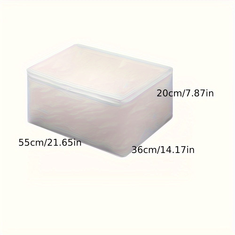 1pc Peva Quilt Comforter Storage Bag Organizer For Bedding Clothes Moving Packing Large Capacity Waterproof And Moistureproof