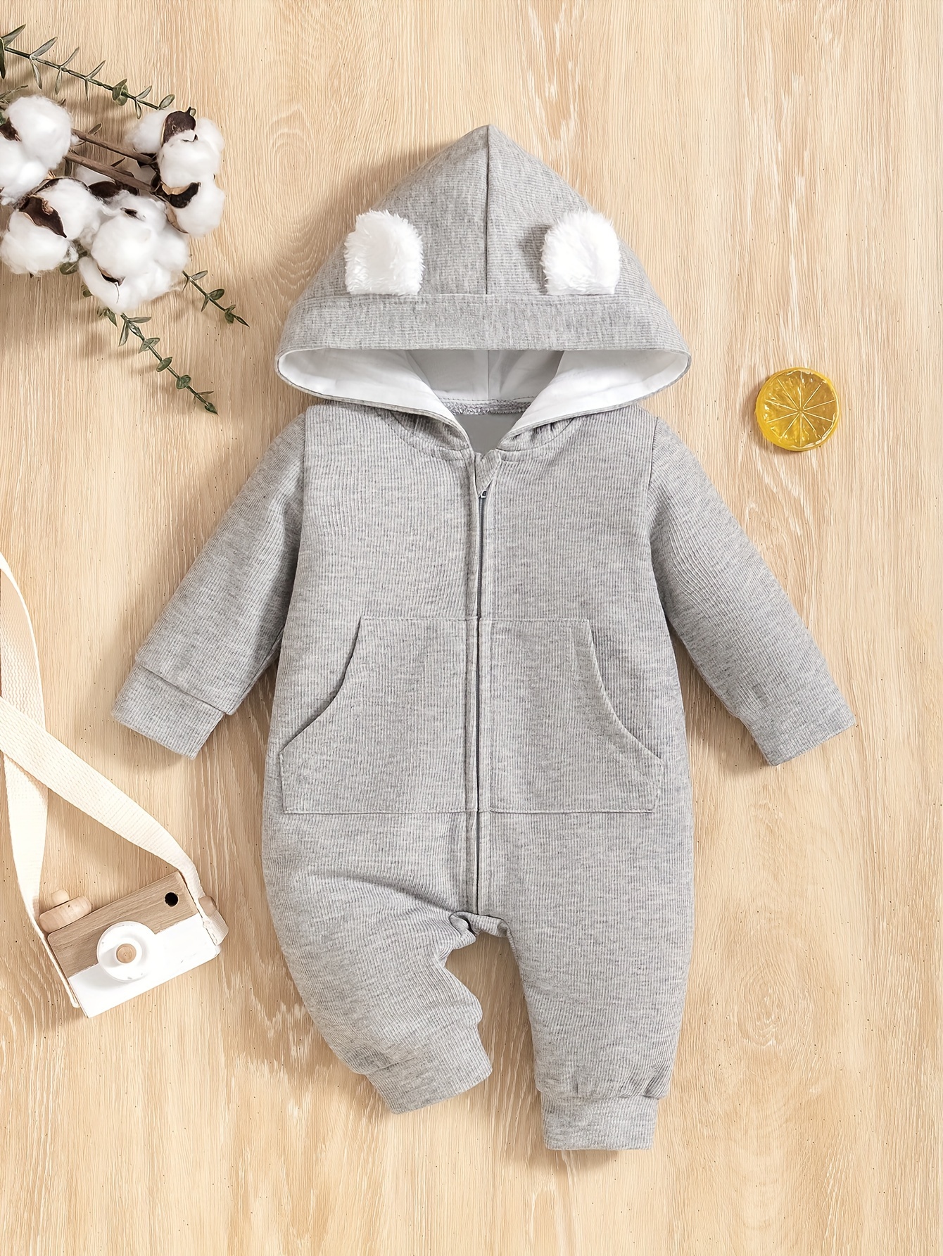 Baby Girl Onesie (or any neutral color) Zip-Up Bodysuit with Full  Zipper Front Closure, Easy Diaper Winter Infant Clothing for Newborns  Babies