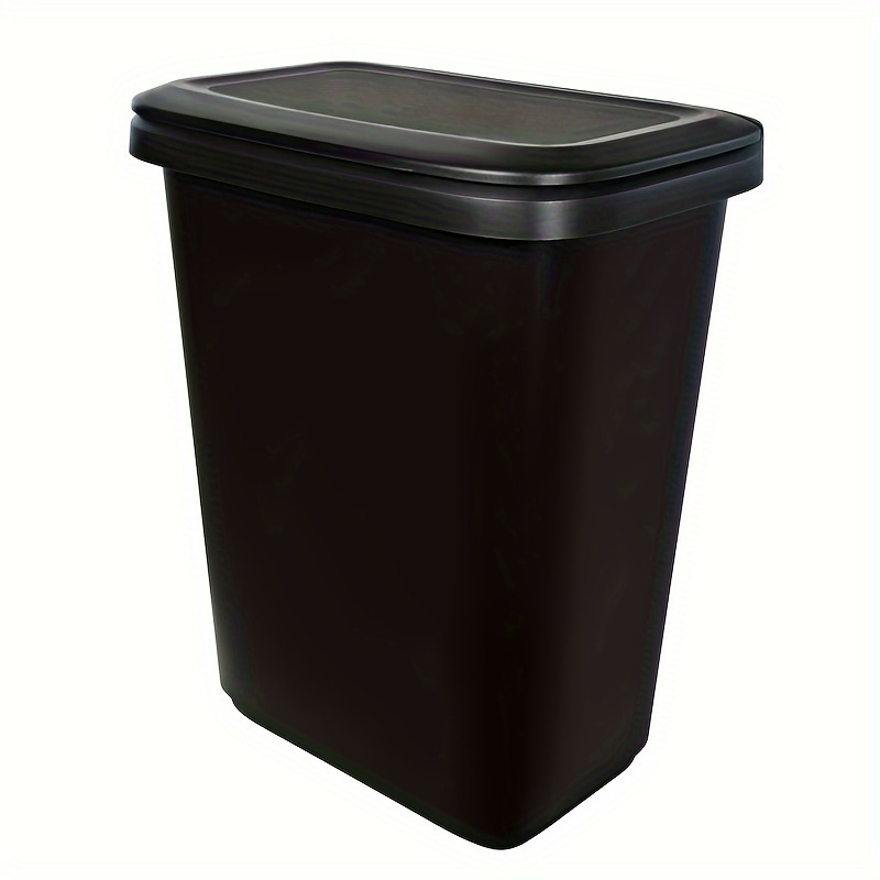 

20.4 Gallon Trash Can, Plastic Dual Function Divided Extra Large Kitchen Trash Can, Black, 20.9-in W X 14.7-in L X 26-in H