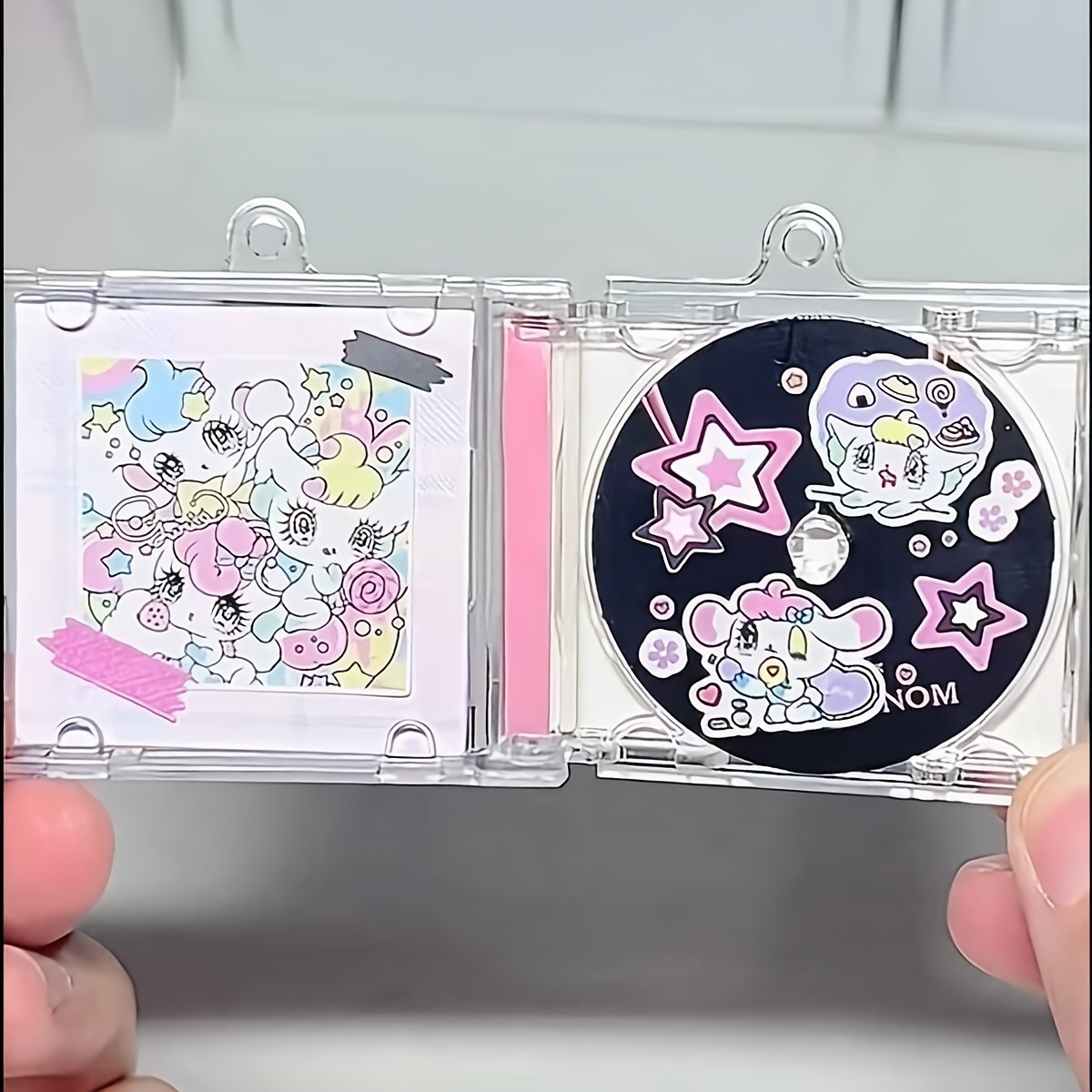 

Cd Box Album Keychain Pendant – Display Keyring Decorative –