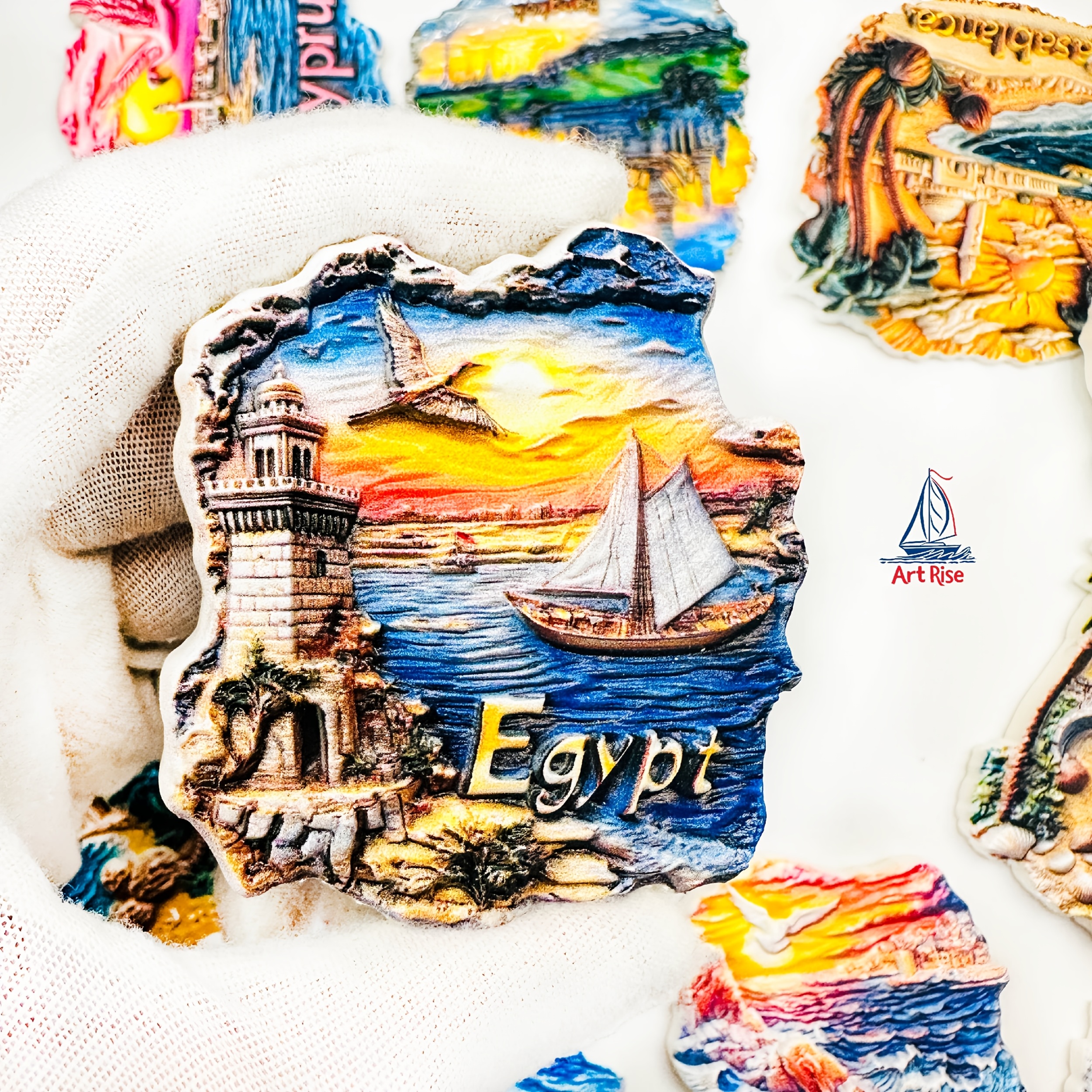 Sfinge Il Cairo Egitto Turistico Souvenir 3D Magnete