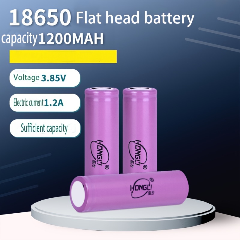 Batería de litio recargable 18650 3.7V y 1200mah para dispositivos